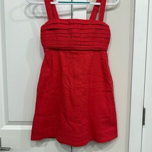 Abercrombie & Fitch Red Sleeveless Mini Dress